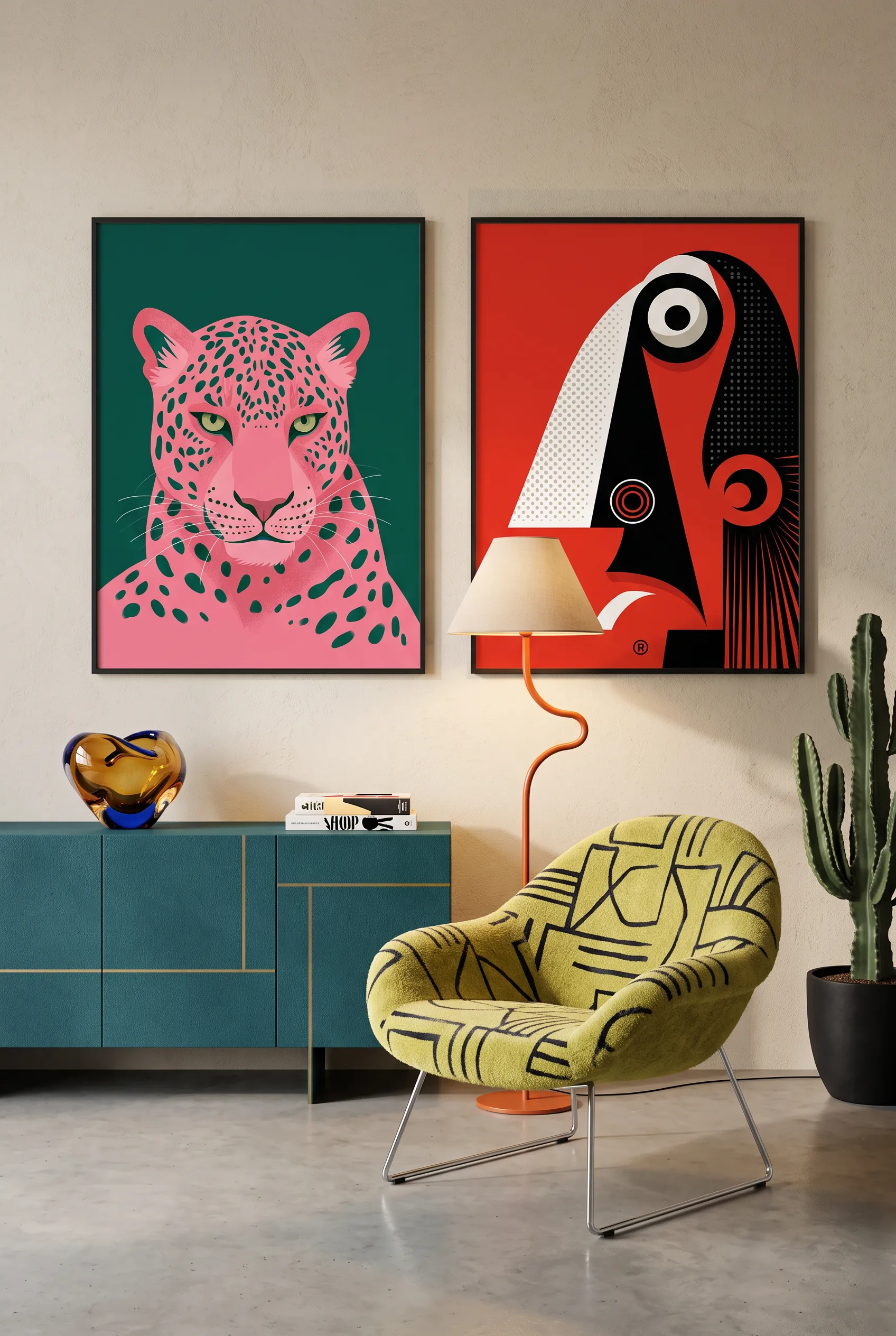 Classic Spaces Panther Canvas